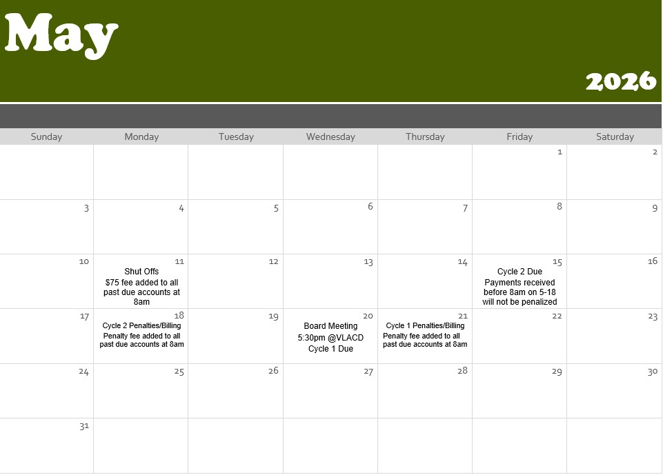 May 2026 Calendar