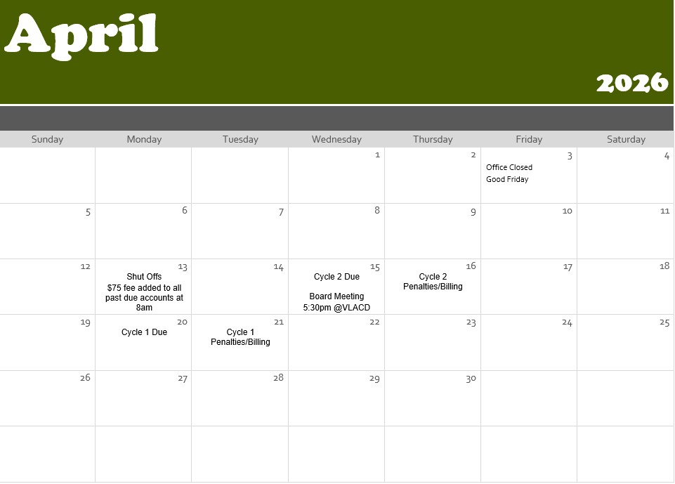April 2026 Calendar